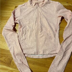 Buffbunny Pink Floral-Print Lightweight Zip Jacket